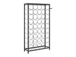 Acessórios De Arrumação|Acessório Vinho E Bar*Garrafeira para 45 garrafas 54x18x100 cm ferro forjado PT340450 Preto