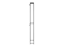 Acessórios De Arrumação|Acessório Vinho E Bar*Garrafeira para 95 garrafas 54x18x200 cm ferro forjado PT832783 Preto