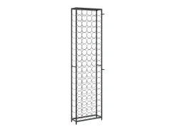 Acessórios De Arrumação|Acessório Vinho E Bar*Garrafeira para 95 garrafas 54x18x200 cm ferro forjado PT832783 Preto
