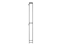 Acessórios De Arrumação|Acessório Vinho E Bar*Garrafeira para 57 garrafas 34x18x200 cm ferro forjado PT892144 Preto
