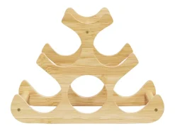 Acessórios De Arrumação|Acessório Vinho E Bar*Garrafeira para 6 garrafas 35x18x25,5 cm bambu PT104028 Castanho