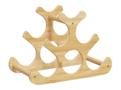 Acessórios De Arrumação|Acessório Vinho E Bar*Garrafeira para 6 garrafas 35x18x25,5 cm bambu PT104028 Castanho