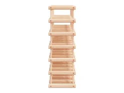 Garrafeira para 42 garrafas 68,5x23x68,5 cm pinho maciço PT480031 Acessórios De Arrumação|Acessório Vinho E Bar