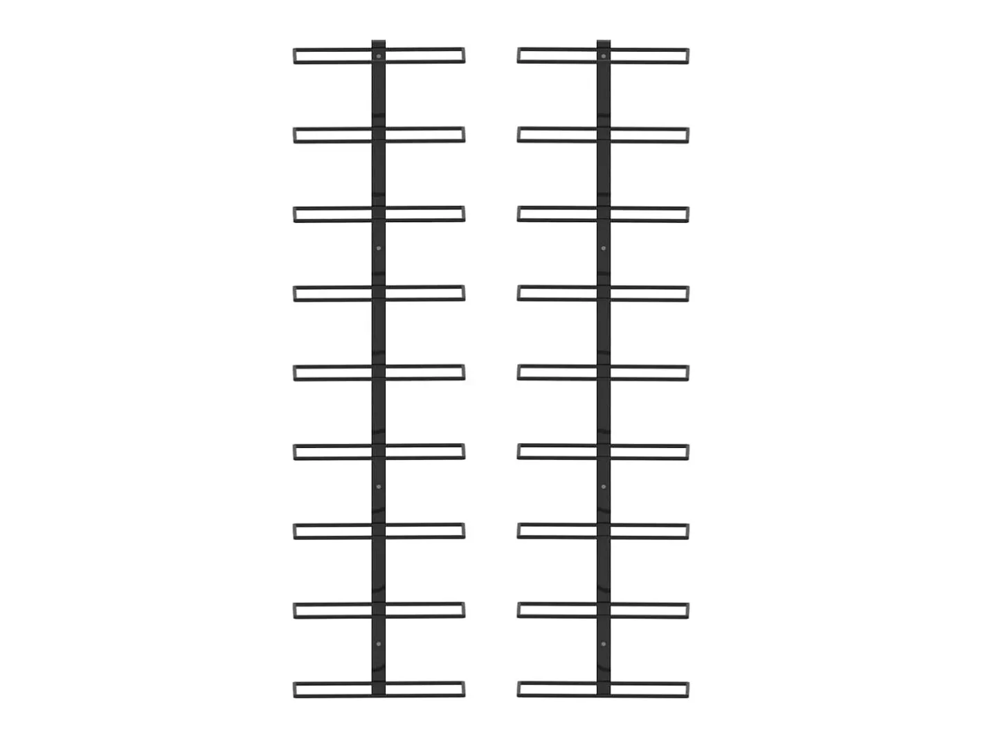 Garrafeiras de parede para 18 garrafas 2 pcs ferro PT514918^ Outlet
