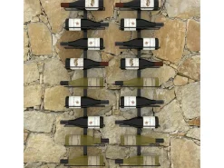 Garrafeiras de parede para 18 garrafas 2 pcs ferro PT514918^ Outlet