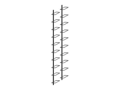 Acessórios De Arrumação|Acessório Vinho E Bar*Garrafeiras de parede para 20 garrafas 2 pcs metal PT157005 Preto