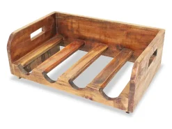 Acessórios De Arrumação|Acessório Vinho E Bar*Garrafeiras para 16 garrafas 4 pcs madeira recuperada maciça PT951533 Castanho