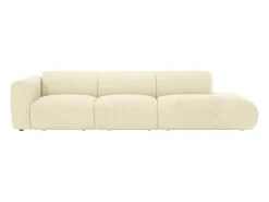 Grande sofá 5 lugares apoio braço esquerdo veludo canelado POGNI de^Maison Céphy New