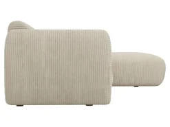 Grande sofá de canto direito em veludo canelado POGNI^Maison Céphy Discount