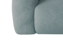 Grande sofá de canto direito em veludo canelado estilo design POGNI da Sofá