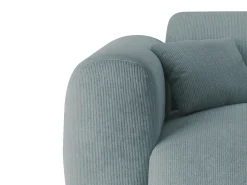 Grande sofá de canto direito em veludo canelado estilo design POGNI da Sofá