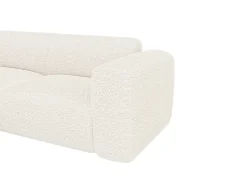 Online Grande sofá de canto esquerdo com encosto chaise-longue tecido bouclé POGNI Sofá