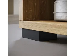 Guarda roupa moderna 90 cm roupeiro de entrada com espelho prateleiras e varão mate artisan branco* Discount