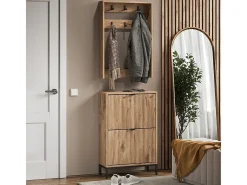 Vicco Móvel De Entrada*Guarda-roupa carvalho viking 60x24x92 eliza Natural escuro