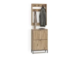 Vicco Móvel De Entrada*Guarda-roupa carvalho viking 60x24x92 eliza Natural escuro