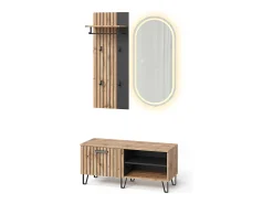 Vicco Móvel De Entrada*Guarda-roupa carvalho wotan 100x38x100 amber Natural escuro