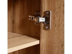 Hall de Entrada com Espelho e Móvel para Sapatos - Natural & Preto - Espaçoso e Elegante^ModernLuxe Clearance