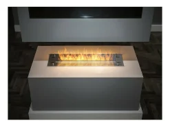 Inserção/suporte para queimador de bioetanol 100cm em aço inoxidável com vidro incluído^ Discount