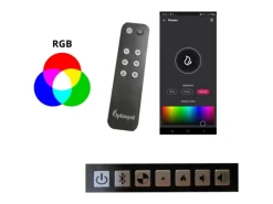 Best Invapo Insert 700 Lareira embutida a vapor de água - Chama multicolorida, efeito 3D e controle por aplicativo, tanque de 1,2 l - 70 cm Lareira