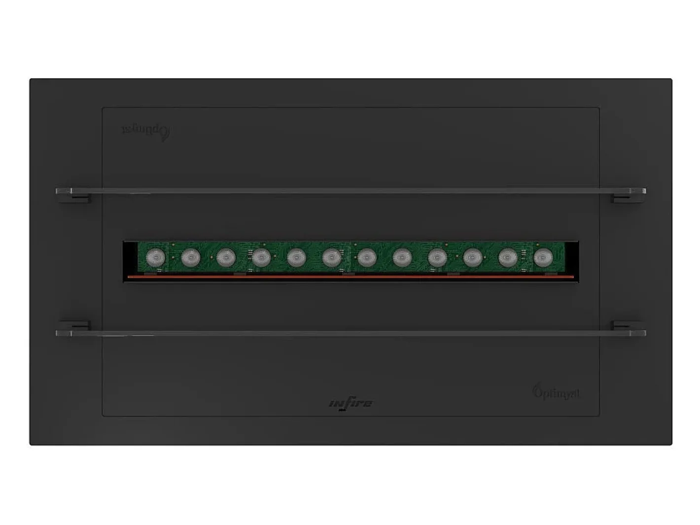 Best Invapo Insert 700 Lareira embutida a vapor de água - Chama multicolorida, efeito 3D e controle por aplicativo, tanque de 1,2 l - 70 cm Lareira
