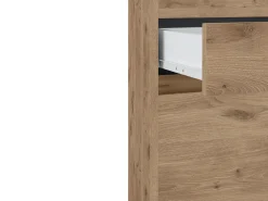 Loft24 Móvel De Arrumação|Sapateira*Kosmo | Sapateira com 2 Portas e 1 Gaveta em Carvalho Castanho