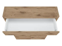 Loft24 Móvel De Arrumação|Sapateira*Kosmo | Sapateira com 2 Portas e 1 Gaveta em Carvalho Castanho
