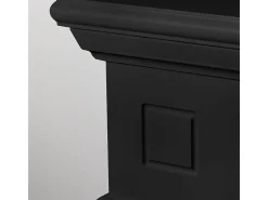 Hot Lareira a bioetanol de piso Cambridge em madeira preta 110x37x102h Lareira