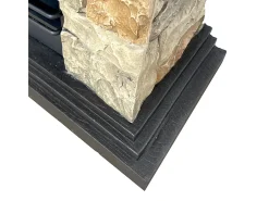 Hot Lareira a bioetanol piso biofireplace Belluno efeito pedra sintética L105xD38xH100 Lareira