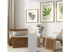 Dmora Lareira*Lareira a bioetanol Taal, Lareira ecológica, Lareira sem fumo, Aquecedor a etanol, Fabricado em Itália, 40x40 h115 cm, Branco