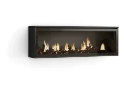 Skraut Home Lareira*Lareira eléctrica LED, 107x38x25cm, Sala de estar - Sala jantar, Lareira eléctrica, Preto
