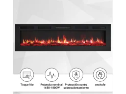 Best Lareira elétrica BALDERIA Leif 60 - 2 em 1 - preta Lareira