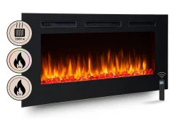 Hot Lareira elétrica BALDERIA Fiamma 48 - Lareira embutida - Lareira