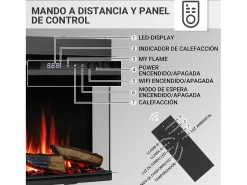 Best Lareira elétrica BALDERIA Athena smart 60 - Lareira embutida - Lareira