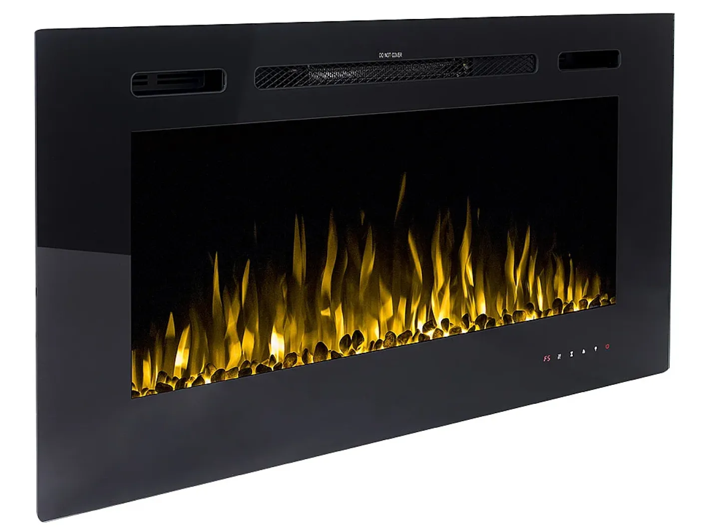 Lareira elétrica CALBUCO - Montagem na parede ou embutida - L101,6 x P14 x A54,4 cm - Preta*FLAMATECH Online