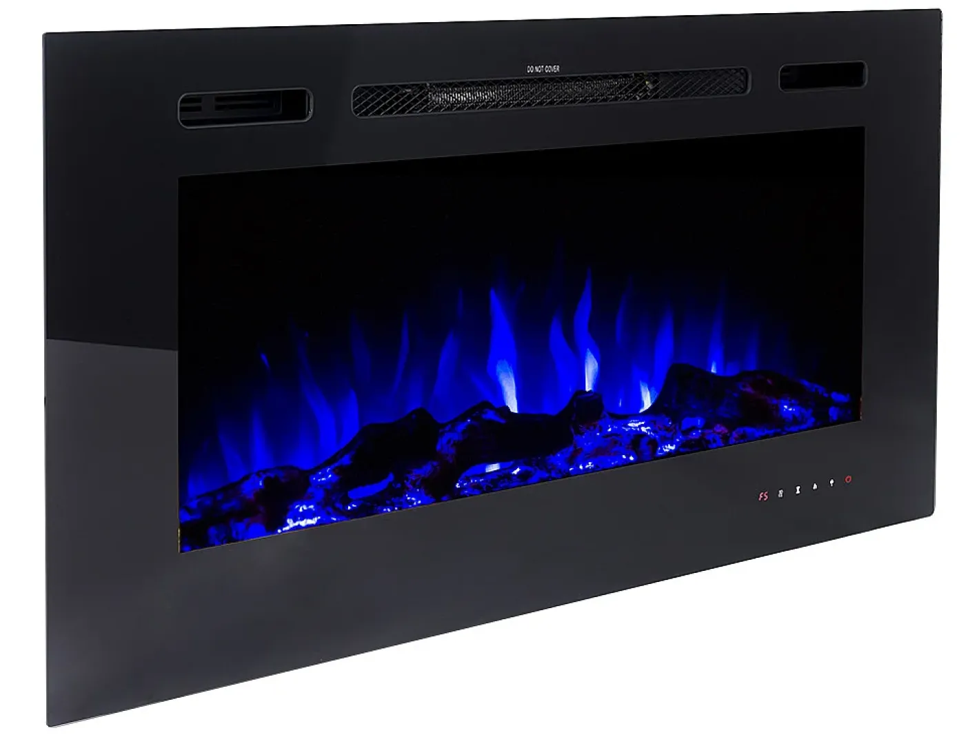 Lareira elétrica CALBUCO - Montagem na parede ou embutida - L101,6 x P14 x A54,4 cm - Preta*FLAMATECH Online