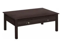 New Laura | Mesa de Centro com 2 Gavetas em Pinho Mesa De Centro