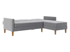 Loft24 Sofá*Lilly | Sofá-cama com arrumação Cinzento claro