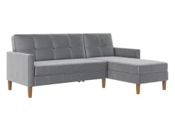 Loft24 Sofá*Lilly | Sofá-cama com arrumação Cinzento claro