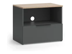 Vicco Móvel De Tv*Lowboard antracite/sonoma 60x40x50 wido Cinza antracite
