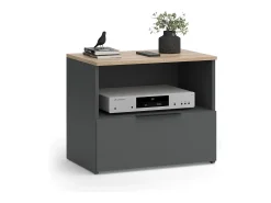 Vicco Móvel De Tv*Lowboard antracite/sonoma 60x40x50 wido Cinza antracite