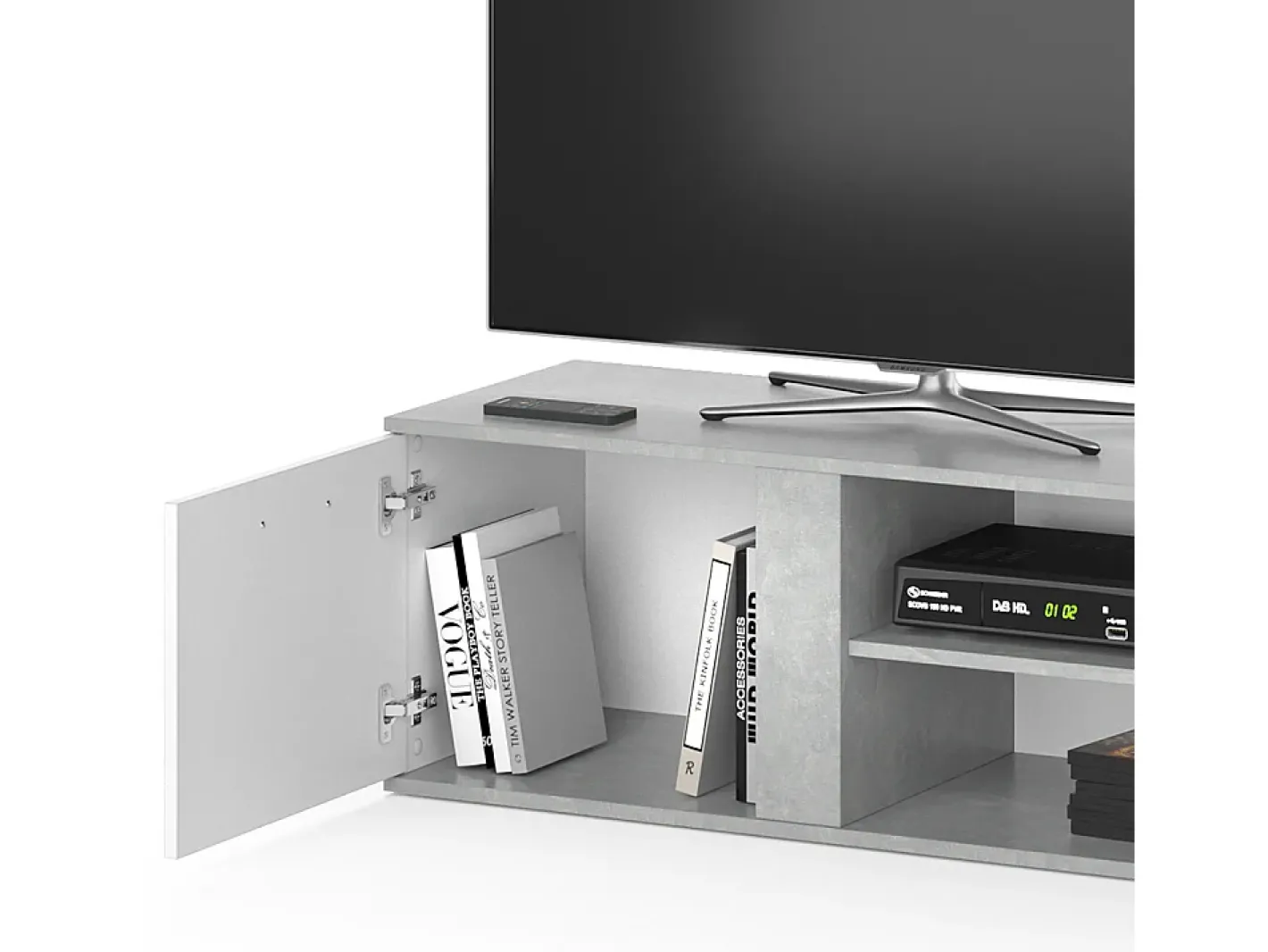 Vicco Móvel De Tv*Lowboard betão 155x40x41 novelli Cinzento claro