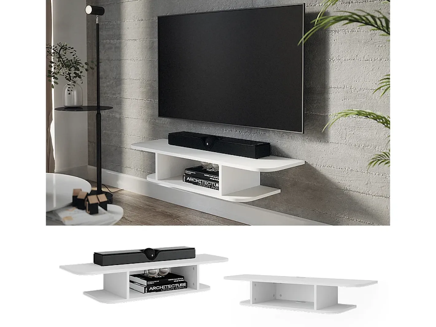 Vicco Móvel De Tv*Lowboard 105x30x18.2 lorio Branco