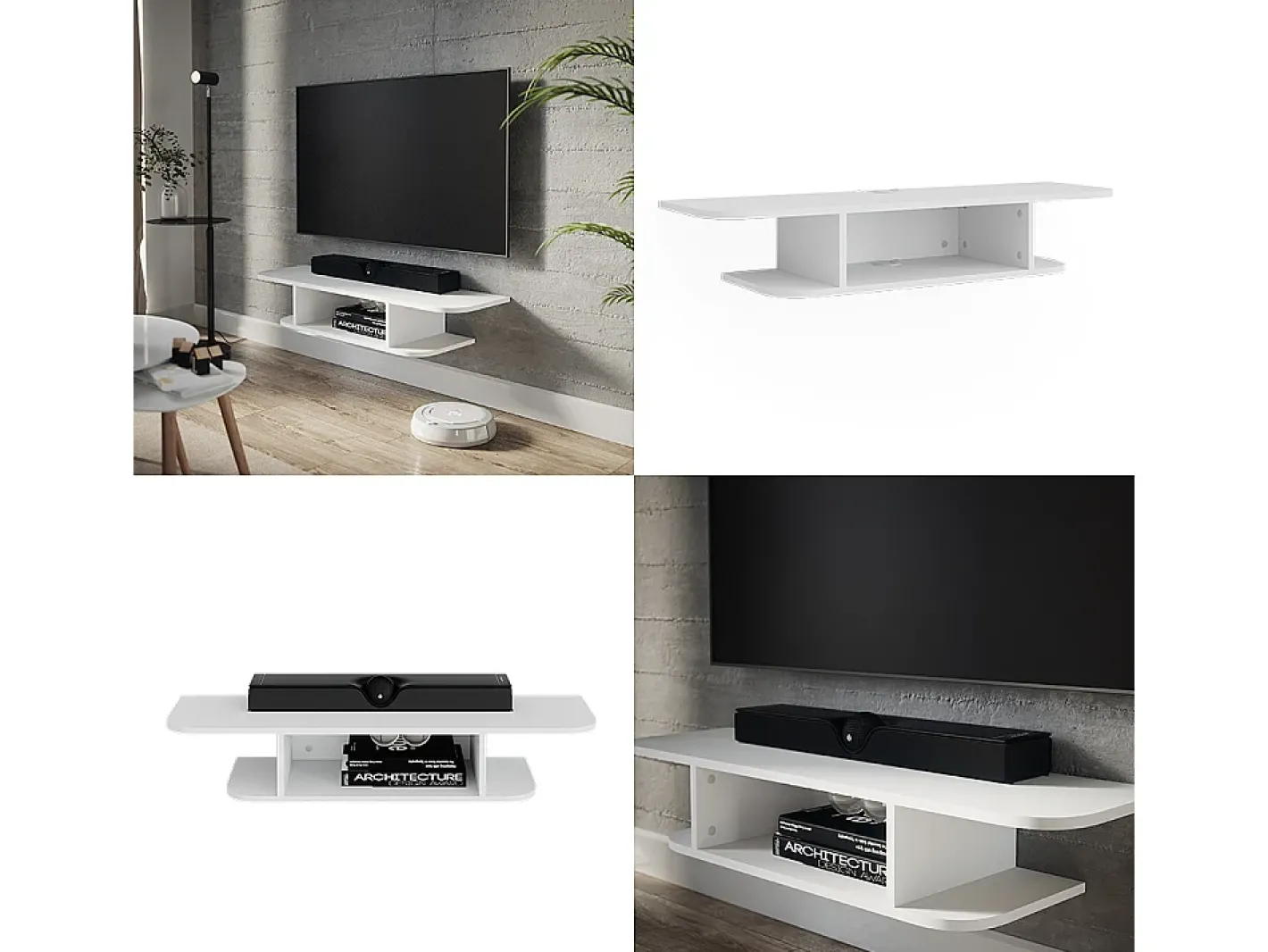 Vicco Móvel De Tv*Lowboard 105x30x18.2 lorio Branco