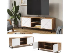 Vicco Móvel De Tv*Lowboard carvalho artesanal 150x40x55.2 nizza Natural claro