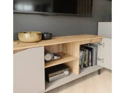 Vicco Móvel De Tv*Lowboard carvalho verde/artesanato 150x38x60 marelle Taupe