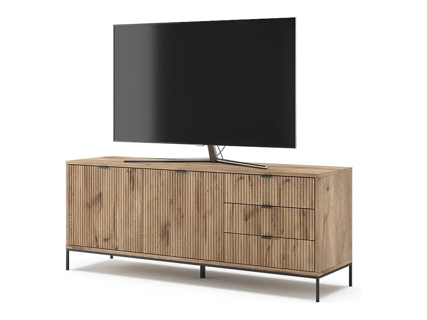 Vicco Móvel De Tv*Lowboard carvalho viking 150x42x60 eliza Natural escuro