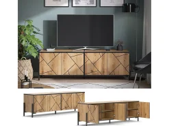 Vicco Móvel De Tv*Lowboard carvalho 156.8x39.7x50 hatto Natural claro