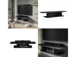 Vicco Móvel De Tv*Lowboard concreto 105x30x18.2 lorio Preto