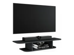 Vicco Móvel De Tv*Lowboard concreto 105x30x18.2 lorio Preto