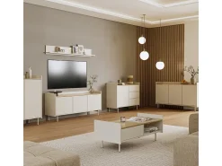 Vicco Móvel De Tv*Lowboard 140x40x63 velina Creme